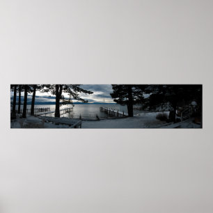 Sonntags-Sonnenaufgang in Lake Tahoe Poster