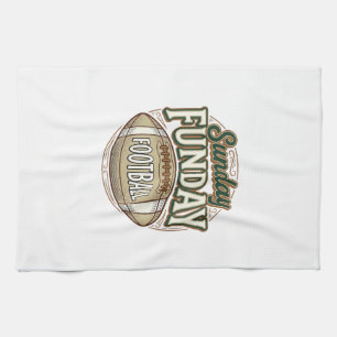 Sonntags-Spaß-Fußball-Vintage-Shirt-Design_1 Geschirrtuch