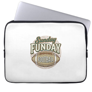Sonntags-Spaß-Fußball-Vintage-Shirt-Design_1 Laptopschutzhülle