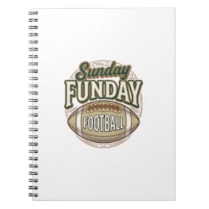 Sonntags-Spaß-Fußball-Vintage-Shirt-Design_1 Notizblock