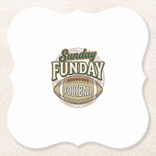 Sonntags-Spaß-Fußball-Vintage-Shirt-Design_1 Untersetzer