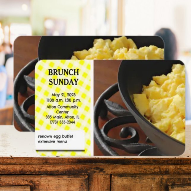 Sonntagsbrunch-Flyer Begleitkarte (Von Creator hochgeladen)