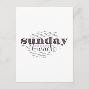 Sonntagsbrunch Postkarte