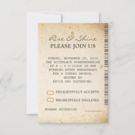 Sonntagsbrunch Zusätzliche Hochzeitskarten Einladung