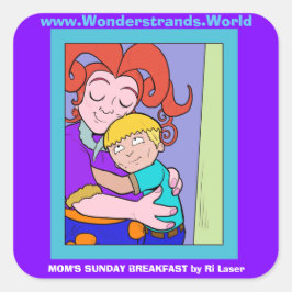 Sonntagsfrühstück der Mama Großer Aufkleber