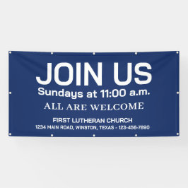 Sonntagsgottesdienst-Kirchenbanner mit Ihrem Logo Banner