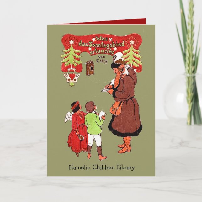 Sonntagskind Feiertagskarte (Vorderseite)