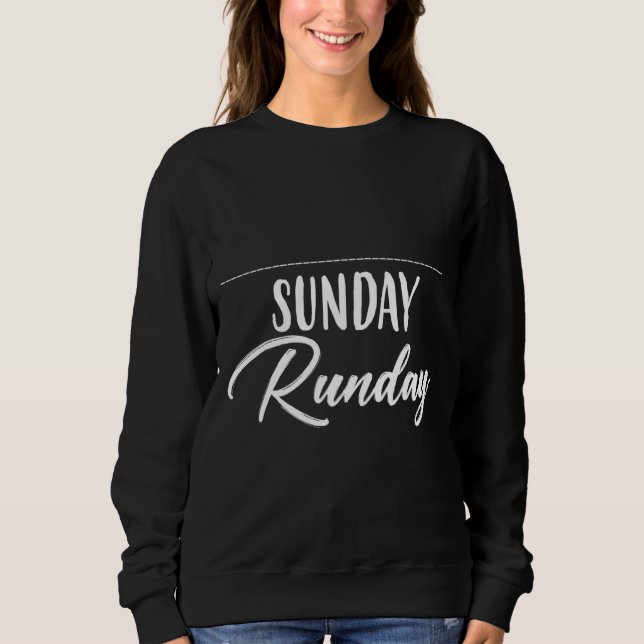 Sonntagsrundflug Laufender Spaß Sweatshirt (Vorderseite)