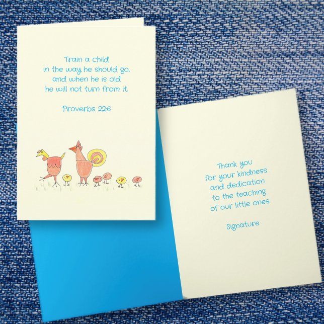 Sonntagsschullehrer Danke, Card Dankeskarte (Von Creator hochgeladen)