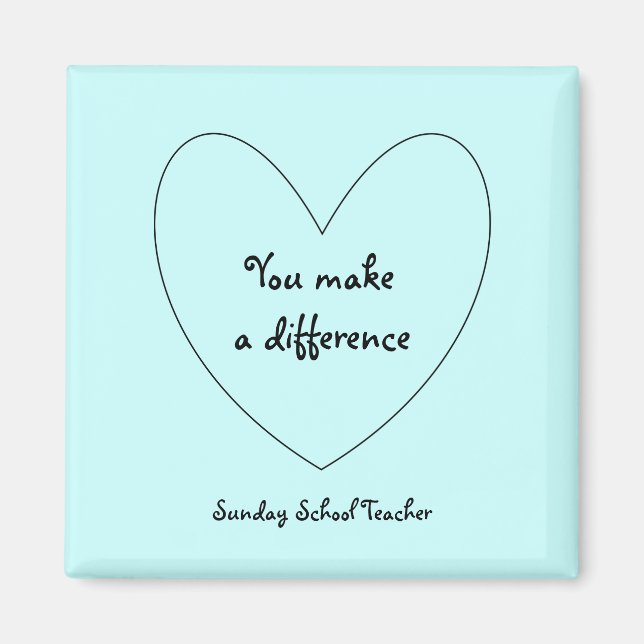 Sonntagsschullehrerin Magnet (Vorne)