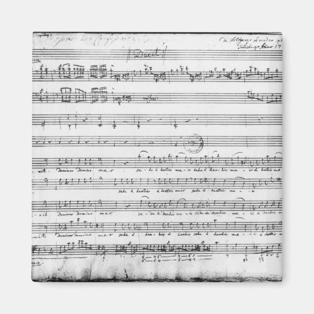 Sonntagsvespers, 1779 magnet (Vorne)