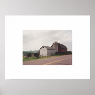 Sonntagvormittag Amish-Ansammlung Poster