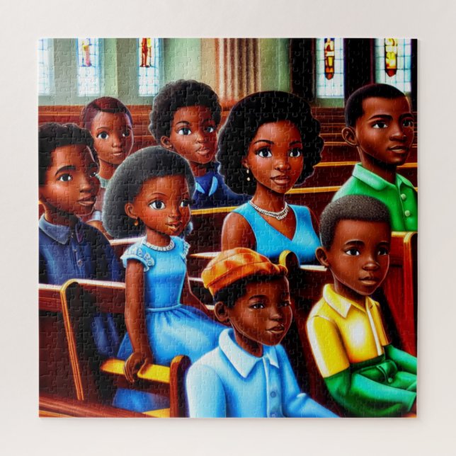 Sonntagvormittag Christliches Jigsaw-Puzzle Puzzle (Vertikal)