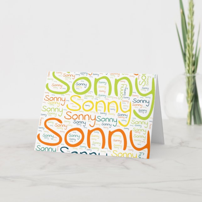 Sonny Karte (Vorderseite)