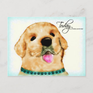Sonny Puppy - Heute ist ein wirklich guter Tag! Postkarte