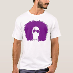 Sonny Rey weißes/lila Silhouette-T-Shirt T-Shirt