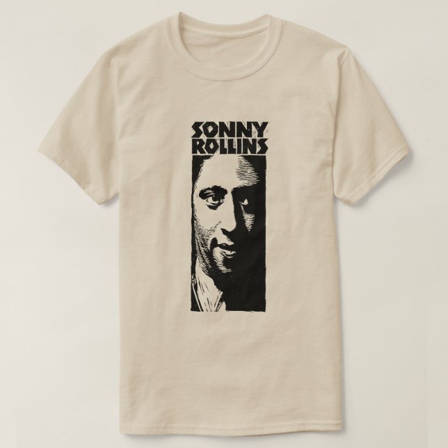 Sonny Rollins Illustriert Print T-Shirt (Design vorne)