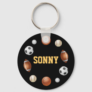 Sonny World of Sports Key Chain - Black Schlüsselanhänger