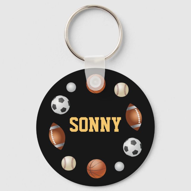 Sonny World of Sports Key Chain - Black Schlüsselanhänger (Vorderseite)