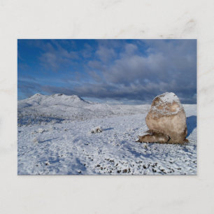 Sonnys schneebedeckter Hügel Postkarte