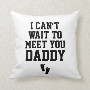 Sonogram Baby Foto kann nicht warten, um Sie zu tr Kissen