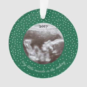 Sonogram-Bild-kleines kleines Wunder in der Ornament