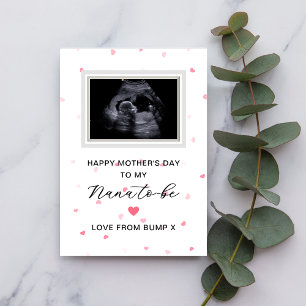 Sonogram Mother Day from Bump to Nana to be Einladung