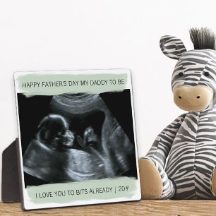 Sonogramm-Foto Daddy to Be Ich liebe dich schon je Fotoplatte