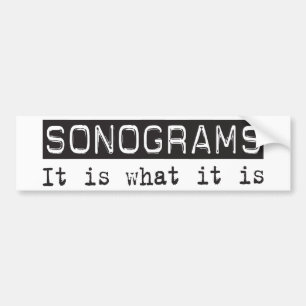 Sonograms ist es autoaufkleber