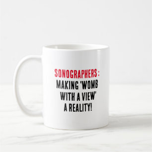 Sonographen: "Gebärmutter mit Blick" zur Realität Kaffeetasse
