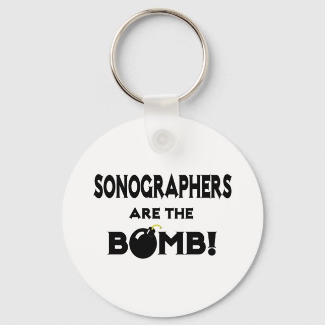 Sonographen sind die Bombe! Schlüsselanhänger (Vorderseite)
