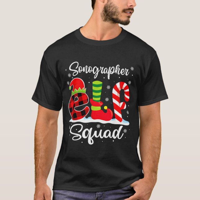 Sonographer Matching X Elf Squad mas T-Shirt (Vorderseite)