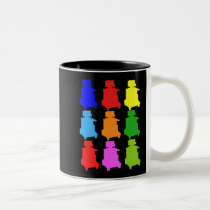 Sonographer Popart Gfits Zweifarbige Tasse