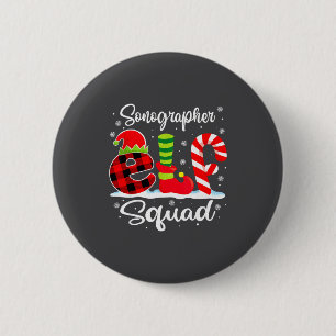 Sonographer-Squad-Weihnachts-Elf-Matching Button