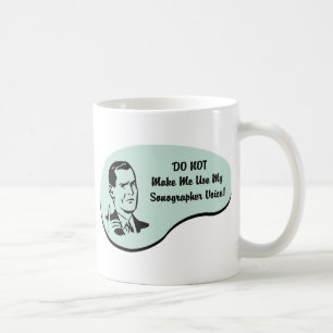 Sonographer Stimme Tasse