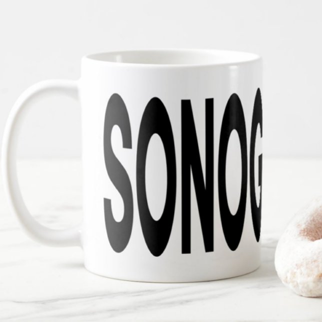 SONOGRAPHER Typography Ultrasound Tech Gift Kaffeetasse (Von Creator hochgeladen)