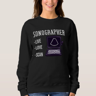 Sonographie des Ultraschallforschers Sweatshirt