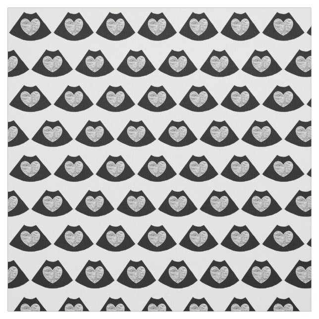 Sonographie Herzgewebe Stoff (Muster)