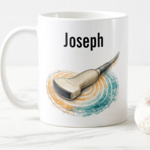 Sonographie-Sonden-Schallwellen Benutzerdefinierte Kaffeetasse