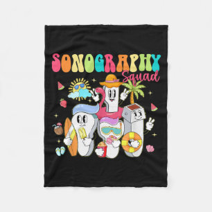 Sonographie-Truppe Sommer-Vibe-Float-Ultraschall-T Fleecedecke