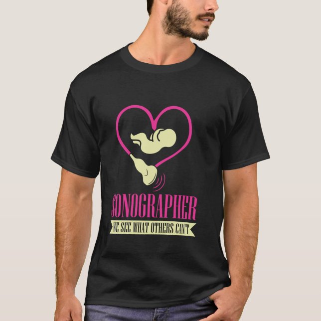 Sonographie Ultraschalltechniker Sonographer T-Shirt (Vorderseite)