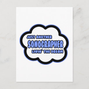 Sonographin .. Der Traum von Livin Postkarte