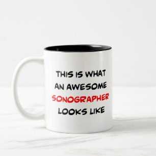 Sonographin, phantastisch zweifarbige tasse