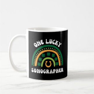 Sonographin Ultrasound Technician St Patrick's Day Kaffeetasse