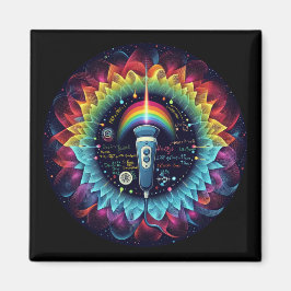 Sonographisch-farbige Ultraschallwellen-Physik Magnet