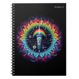 Sonographisch-farbige Ultraschallwellen-Physik Notizblock