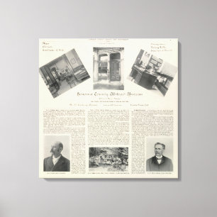 Sonoma County abstraktes Büro, Kalifornien Leinwanddruck