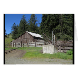 Sonoma County hintere Straßenscheune