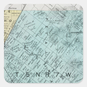 Sonoma County, Kalifornien 13 Quadratischer Aufkleber