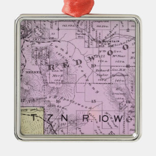 Sonoma County, Kalifornien 8 Silbernes Ornament